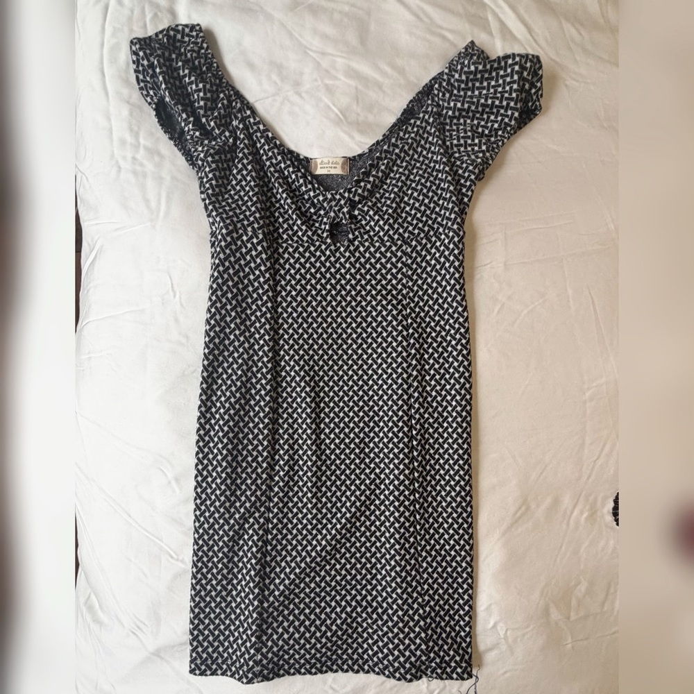 Altar'd State Black and White Patterned Dress